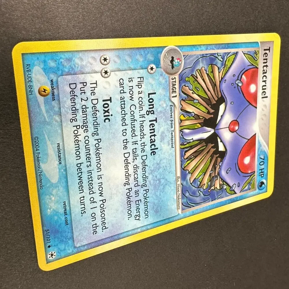 Pokemon TCG Tentacruel 51/101 Stage 1 70 HP Uncommon Reverse Holo LP/NM